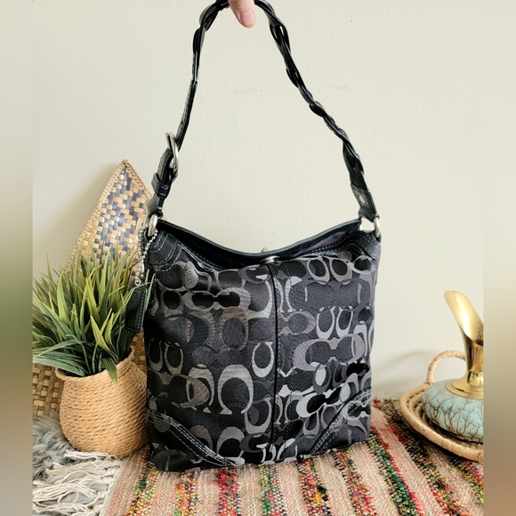 Rare Coach shoulder bag vintage black Hobo Bag